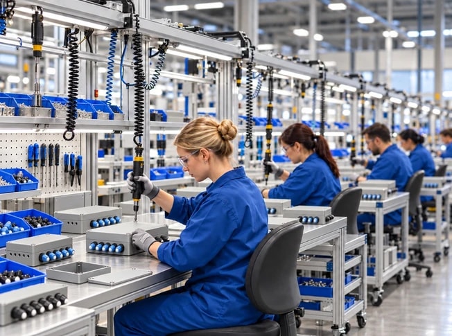 Assembly and system integration line